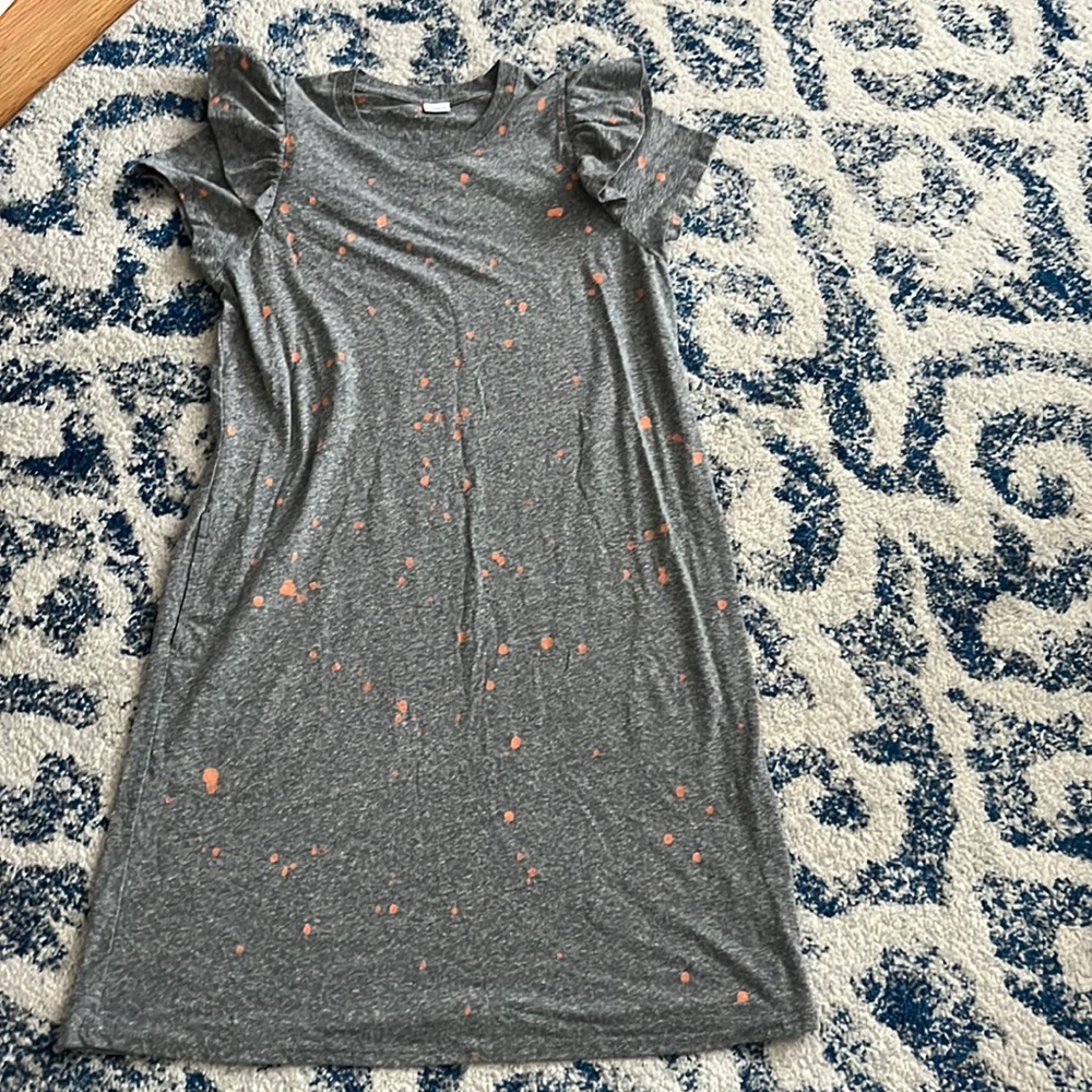 Gray and pink dress